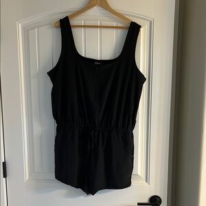 Prana LIKE NEW! Black Zip-Up Shorts Romper